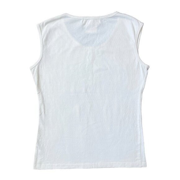 Authentic Christian Dior J'Adore Dior Rhinestones Galliano Tank Top Shirt 38 - Picture 4 of 6